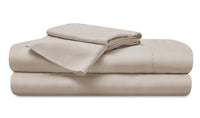  Ensemble de draps haute performance Hyper-LinenMC de BEDGEAR 4 pièces pour très grand lit - beige 