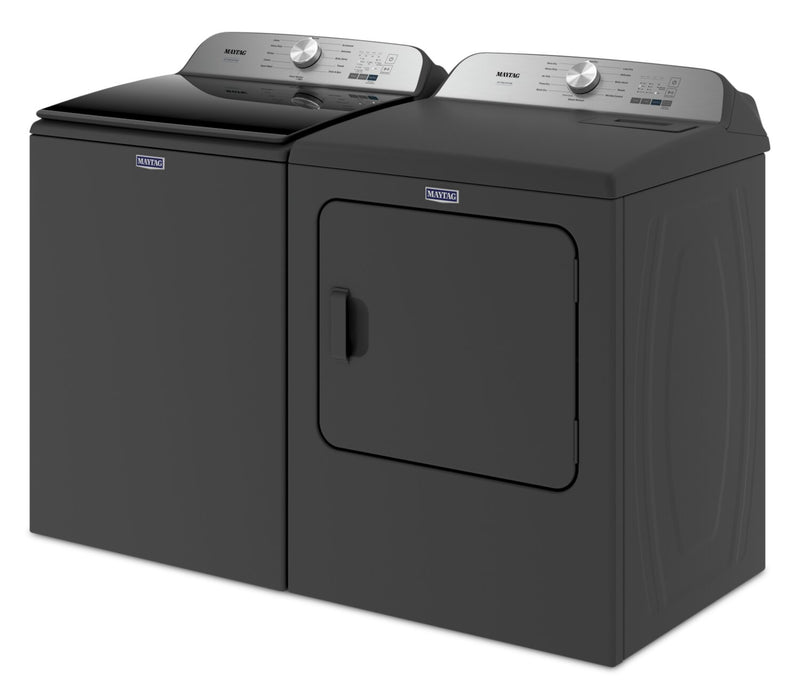 Laveuse Pet Pro à chargement par le haut 5,4 pi³ et sécheuse à gaz 7 pi³ de Maytag – noir volcan