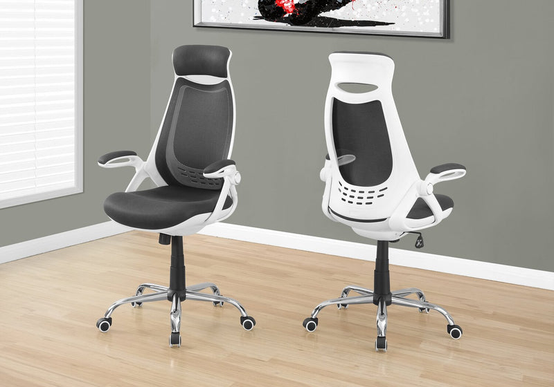 Fauteuil président Kegan de 28 po en mailles - noir 