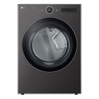  Sécheuse électrique intelligente LG de 7,4 pi³ avec vapeur - acier noir - superposable - DLEX6700B