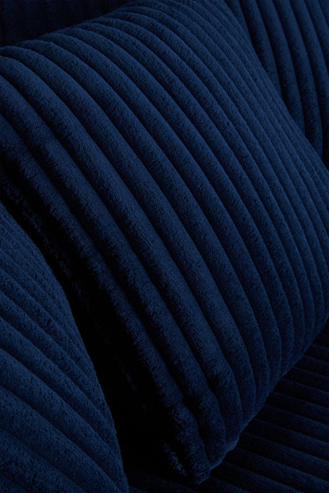 Fauteuil d’appoint Cuddler Grande de 48 po fabriqué au Canada en tissu de chenille - bleu Groove Midnight