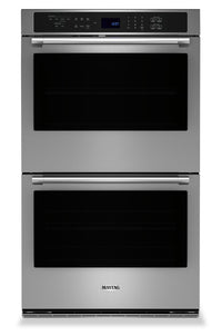  Four mural double électrique Maytag de 10 pi³ et de 30 po avec convection véritable - acier inoxydab…