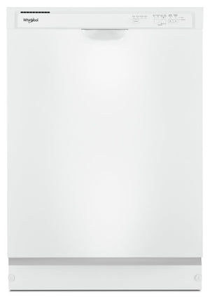 Lave-vaisselle encastré Whirlpool de 24 po et de 57 dBA avec commandes à l’avant - blanc - WDF341PAPW