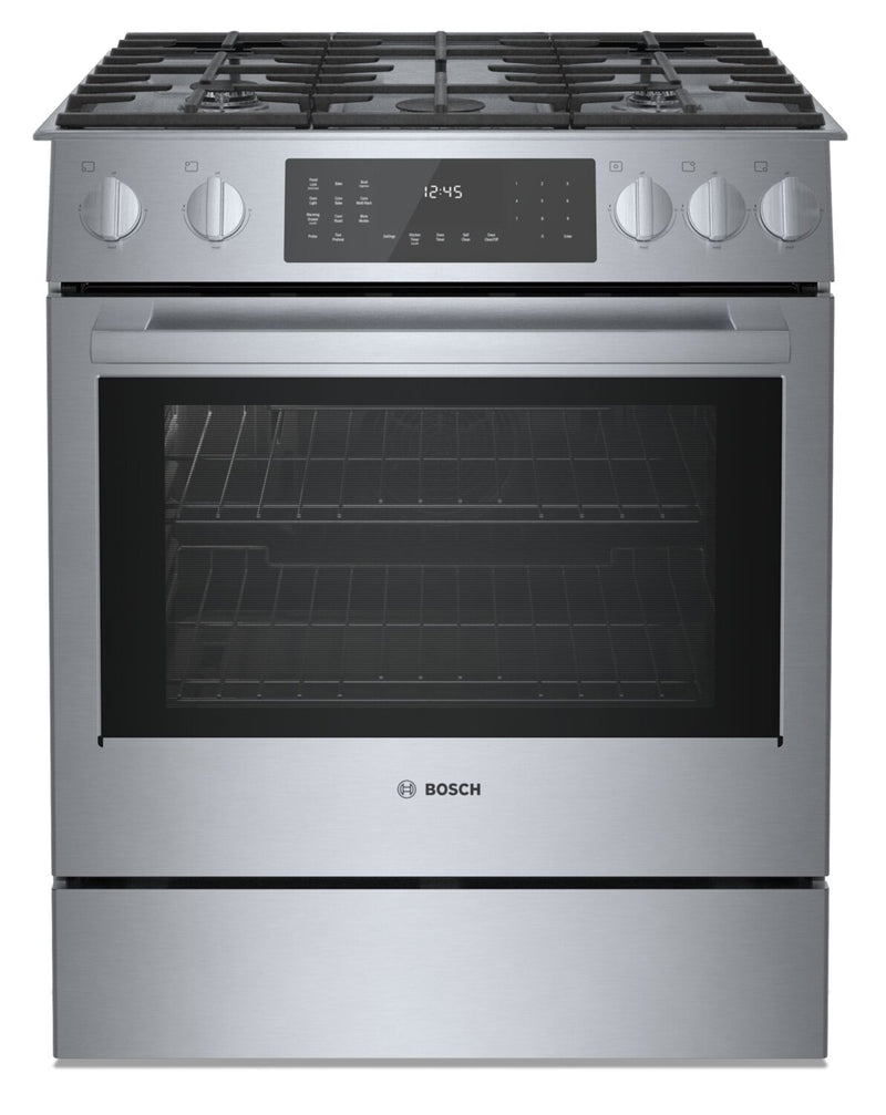 Bosch 800 Series 4.6 Cu. Ft. Dual Fuel Range with Warming Drawer - HDI8056C 