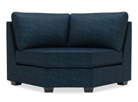 Fauteuil courbé en coin Roll de la collection Sofa Lab - Luxury Indigo