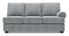 Sofa-lit de droite Roll de la collection Sofa Lab - Luna Pewter