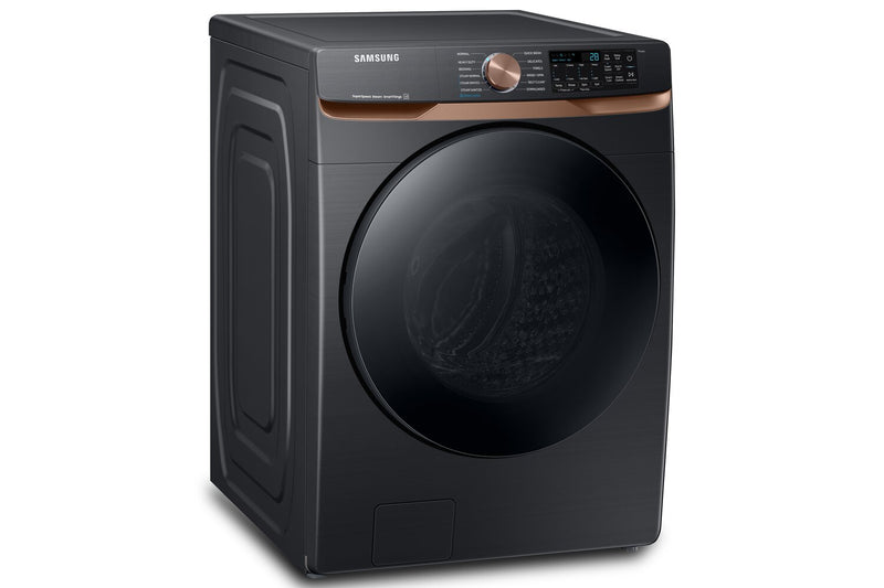 Laveuse à la vapeur Samsung à chargement frontal de 5,8 pi³ - acier inoxydable noir - superposable - WF50BG8300AVUS