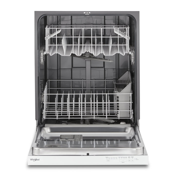 Lave-vaisselle encastré Whirlpool de 24 po et de 55 dBA avec commandes sur le dessus - blanc - WDP540HAMW