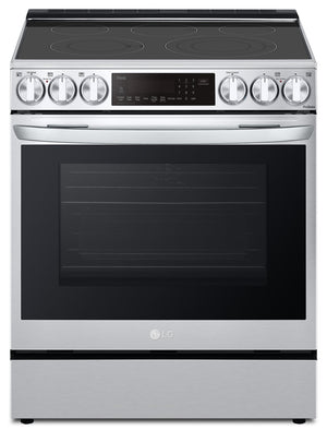 Cuisinière intelligente électrique LG de 6,3 pi³ avec friture à air et convection ProBake ConvectionMD - acier inoxydable Smudge-ProofMD - LSEL6335F