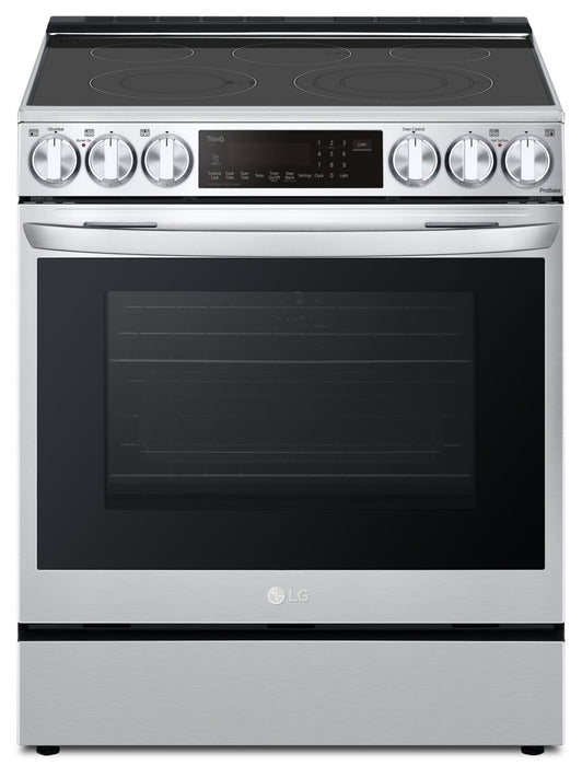 Cuisinière intelligente électrique LG de 6,3 pi³ avec friture à air et convection ProBake ConvectionMD - acier inoxydable Smudge-ProofMD - LSEL6335F