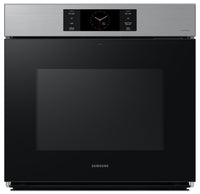  Four mural simple électrique Samsung de 5,1 pi³ et de 30 po avec caméra AI Pro CookingMC et Air Sous…