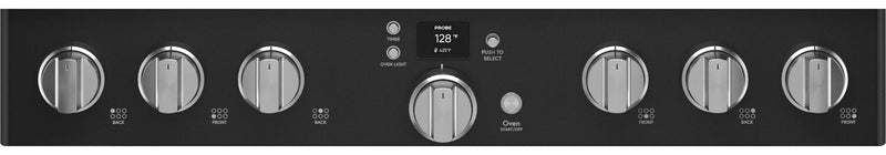 Cuisinière intelligente hybride Café de 5,7 pi³ avec convection européenne véritable et grilles autonettoyantes - noir mat - C2Y366P3TD1