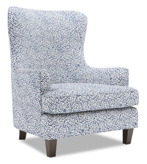Fauteuil d’appoint à oreilles Sofa Lab personnalisable de 32 po fabriqué au Canada en tissu - Cadet multicolore