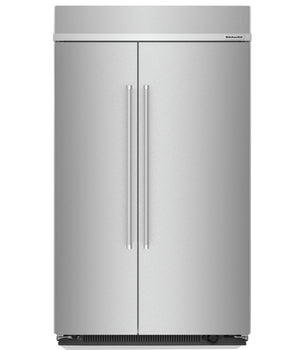 Réfrigérateur KitchenAid de 30 pi³ et de 48 po à compartiments juxtaposés - acier inoxydable avec fini PrintShieldMC - KBSN708MPS