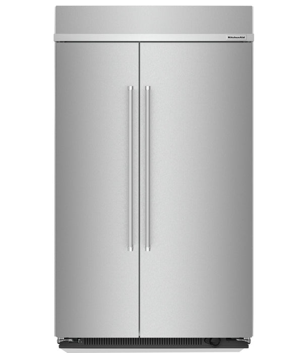 Réfrigérateur KitchenAid de 30 pi³ et de 48 po à compartiments juxtaposés - acier inoxydable avec fini PrintShieldMC - KBSN708MPS