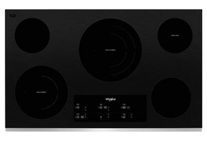 Surface de cuisson électrique Whirlpool de 36 po en vitrocéramique - WCE97US6KS