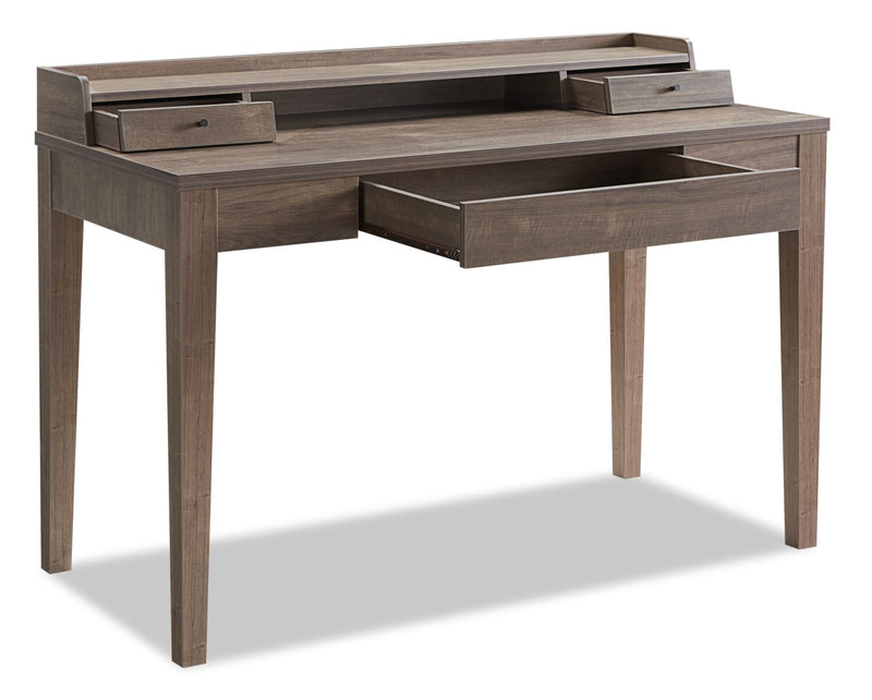 Jude Desk - Hazelnut - Modern style Desk in Hazelnut Medium Density Fibreboard (MDF)