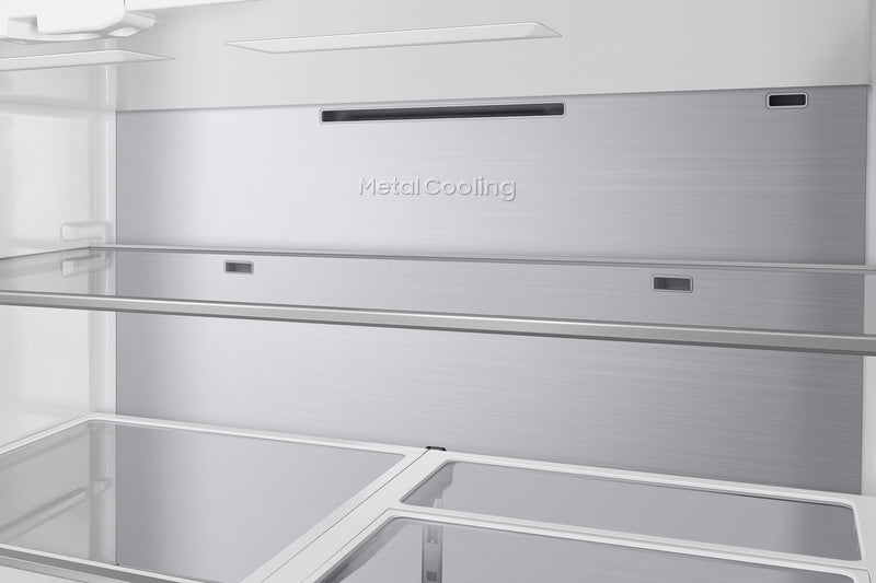 Réfrigérateur 4 portes BESPOKE Samsung de 22,8 pi³ et de 36 po de profondeur comptoir - panneau personnalisable - RF23BB8600APAA