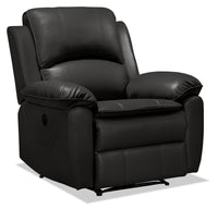  Fauteuil à inclinaison électrique Chandler de 37 po en tissu d’apparence cuir - gris