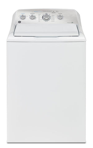Laveuse GE à chargement par le haut de 4,9 pi³ avec agitateur à double action et cycle SaniFresh - GTW451BMRWS