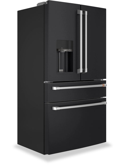 Réfrigérateur Café de 22,3 pi³ et de 36 po à 4 portes - noir mat - CXE22DP3PD1