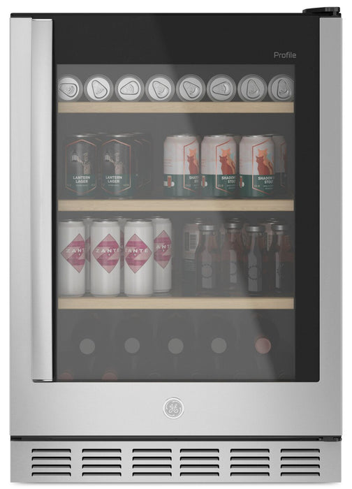 Réfrigérateur Profile de 5,1 pi³ et de 24 po avec zone de boissons Beverage CenterMC - acier inoxydable - PVS06BSPSS