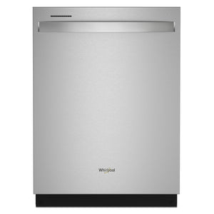 Lave-vaisselle encastré Whirlpool de 24 po et de 47 dBA avec commandes sur le dessus et 3e panier - acier inoxydable résistant aux traces de doigts - WDT750SAKZ