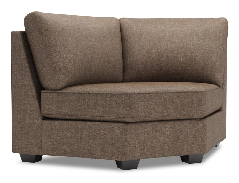 Fauteuil courbé en coin Roll de la collection Sofa Lab - Luna Praline