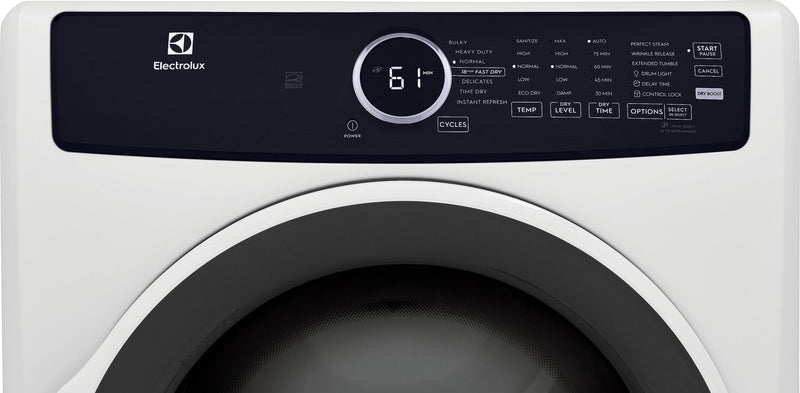 Laveuse à chargement frontal de 5,2 pi³ et sécheuse à gaz de 8 pi³ de Electrolux - blanches