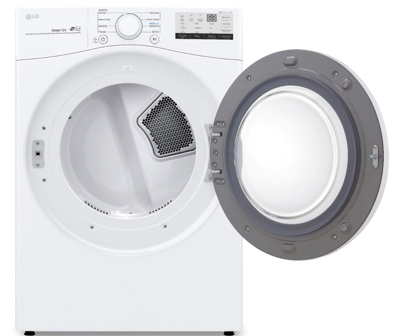 Sécheuse électrique LG de 7,4 pi³ - blanche - superposable - DLE3400W