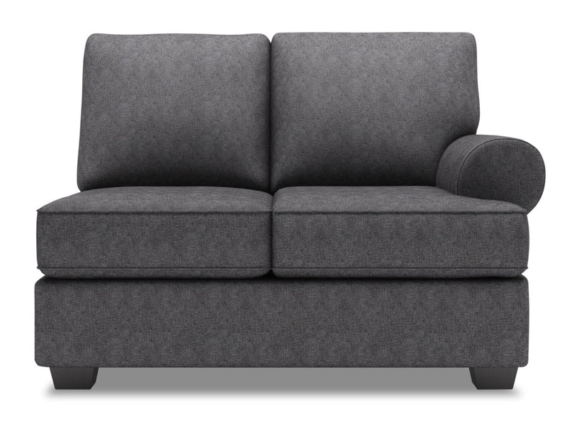 Causeuse de droite Roll de la collection Sofa Lab - Luxury Charcoal