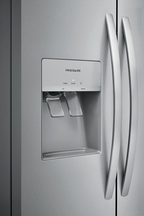 Réfrigérateur Frigidaire de 25,6 pi³ et de 36 po de profondeur standard à compartiments juxtaposés - acier inoxydable - FRSS2623AS