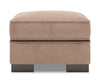 Pouf personnalisable Track de Sofa Lab de 24 po fabriqué au Canada en tissu d’apparence lin - brun Pax Wicker