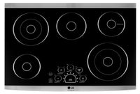 Surface de cuisson électrique LG Studio de 30 po à 5 éléments - vitrocéramique noire - LSCE305ST