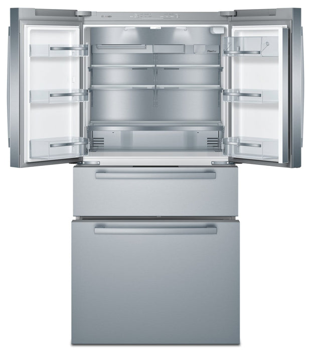 Réfrigérateur Bosch de série 800 de 21 pi3 à portes françaises - B36CL80SNS