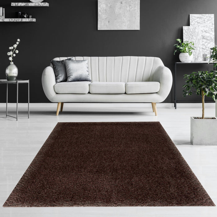 Carpette à poil long Lawson café - 7 pi 9 po x 9 pi 5 po