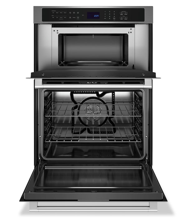 Four mural combiné électrique Maytag de 6,4 pi³ et de 30 po avec convection véritable - acier inoxydable résistant aux traces de doigts - MOEC6030LZ