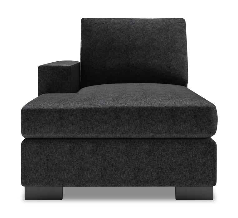 Fauteuil long de droite Track de la collection Sofa Lab - Luxury Charcoal