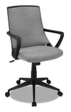 Chaise de bureau Walker de 24 po - grise et noire