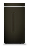 Réfrigérateur KitchenAid de 25,5 pi³ et de 42 po à compartiments juxtaposés - acier inoxydable noir avec fini PrintShieldMC - KBSN702MBS