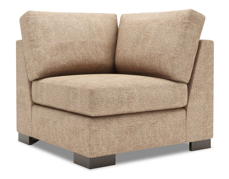 Fauteuil carré en coin Track de la collection Sofa Lab - Luxury Taupe