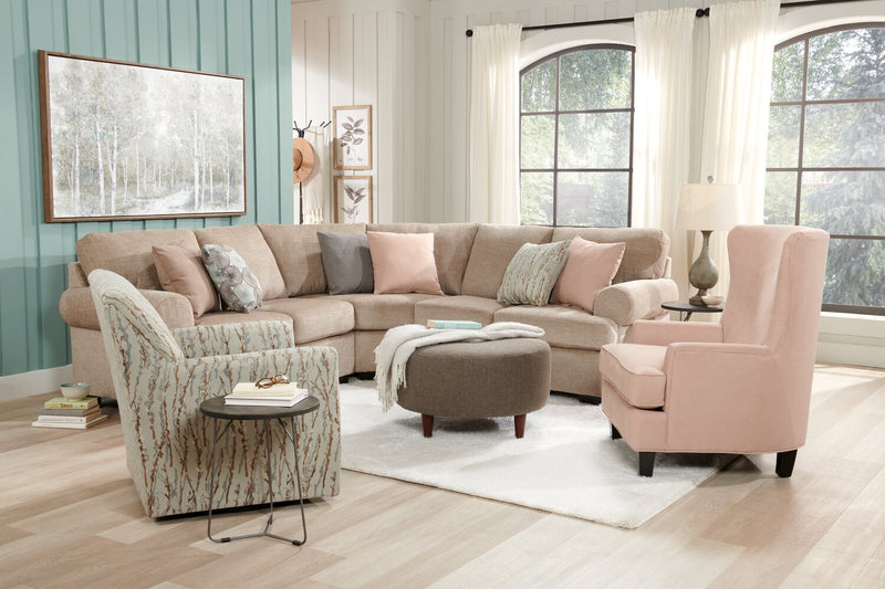 Causeuse de gauche Roll de la collection Sofa Lab - Luxury Taupe