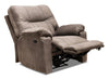 Fauteuil coulissant inclinable Gybson de 38 po fabriqué au Canada en tissu - brun latté