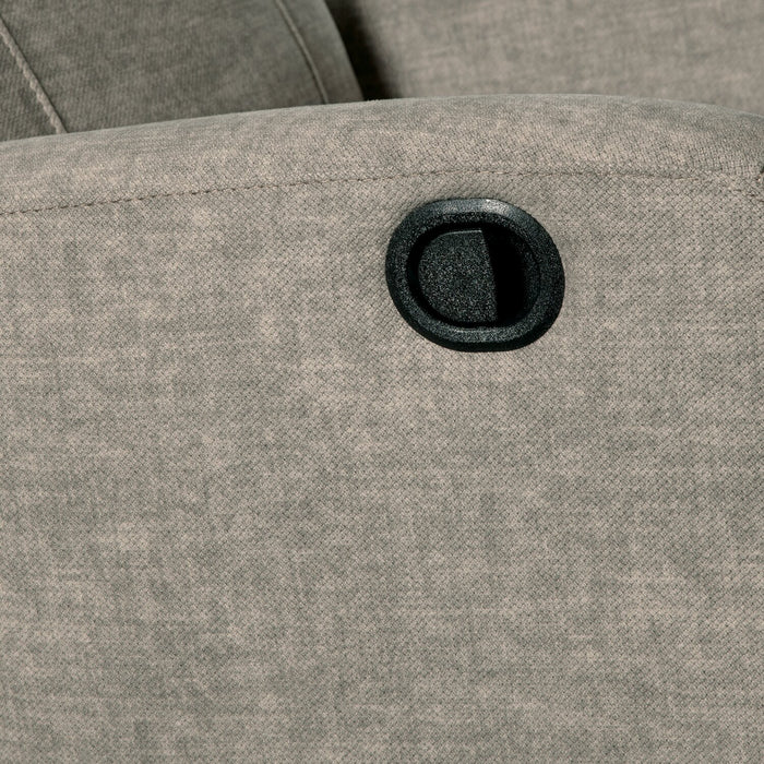 Fauteuil pivotant, coulissant et inclinable Jeffry de 30,3 po en tissu de velours - beige pierre