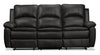 Sofa inclinable Chandler de 82 po en tissu d’apparence cuir - gris