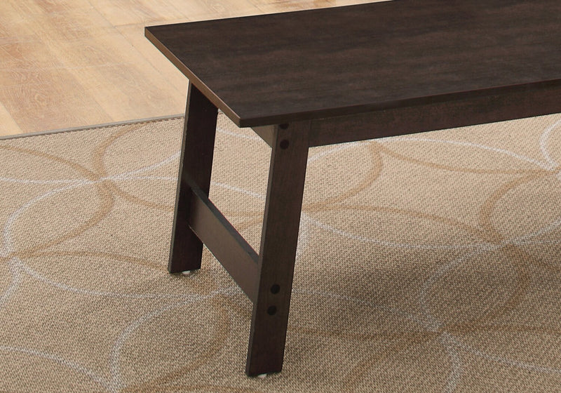 Ensemble 3 tables modernes Jacey de 36 po (table à café et 2 tables de bout) - espresso 