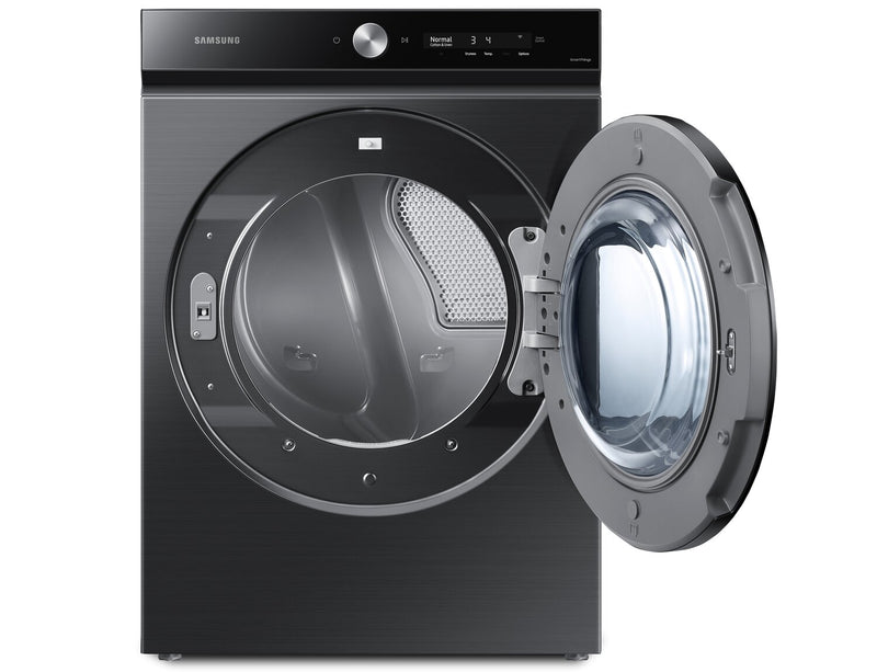 Sécheuse électrique Samsung de 7,6 pi³ avec vapeur - acier inoxydable noir - superposable - DVE53BB8700VAC