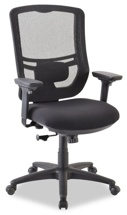 Chaise de bureau Dante de Tempur-Pedic de 26,4 po - noire avec dossier à mailles