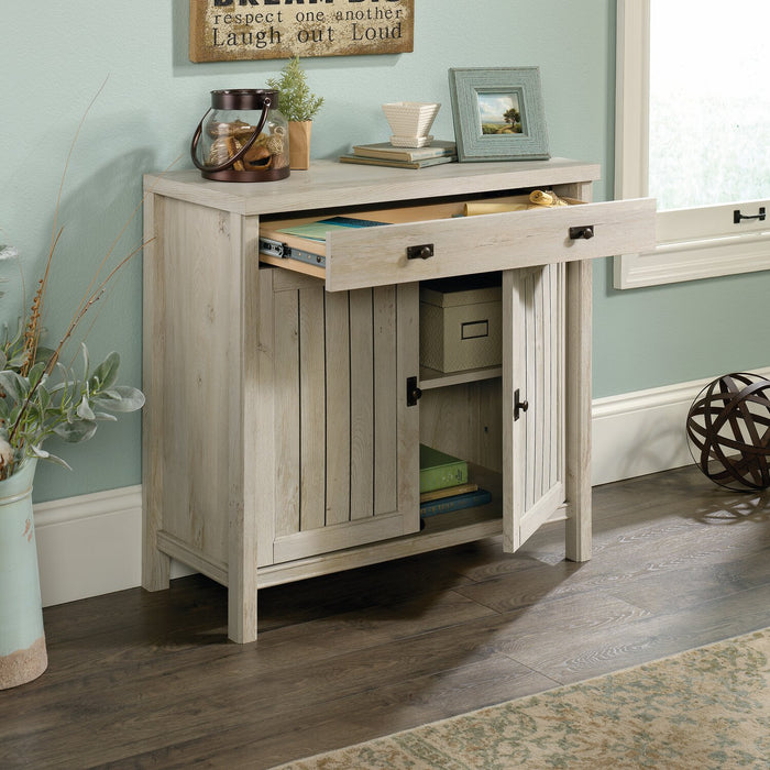 Armoire de rangement décorative Costa de 31,3 po - marron blanchi