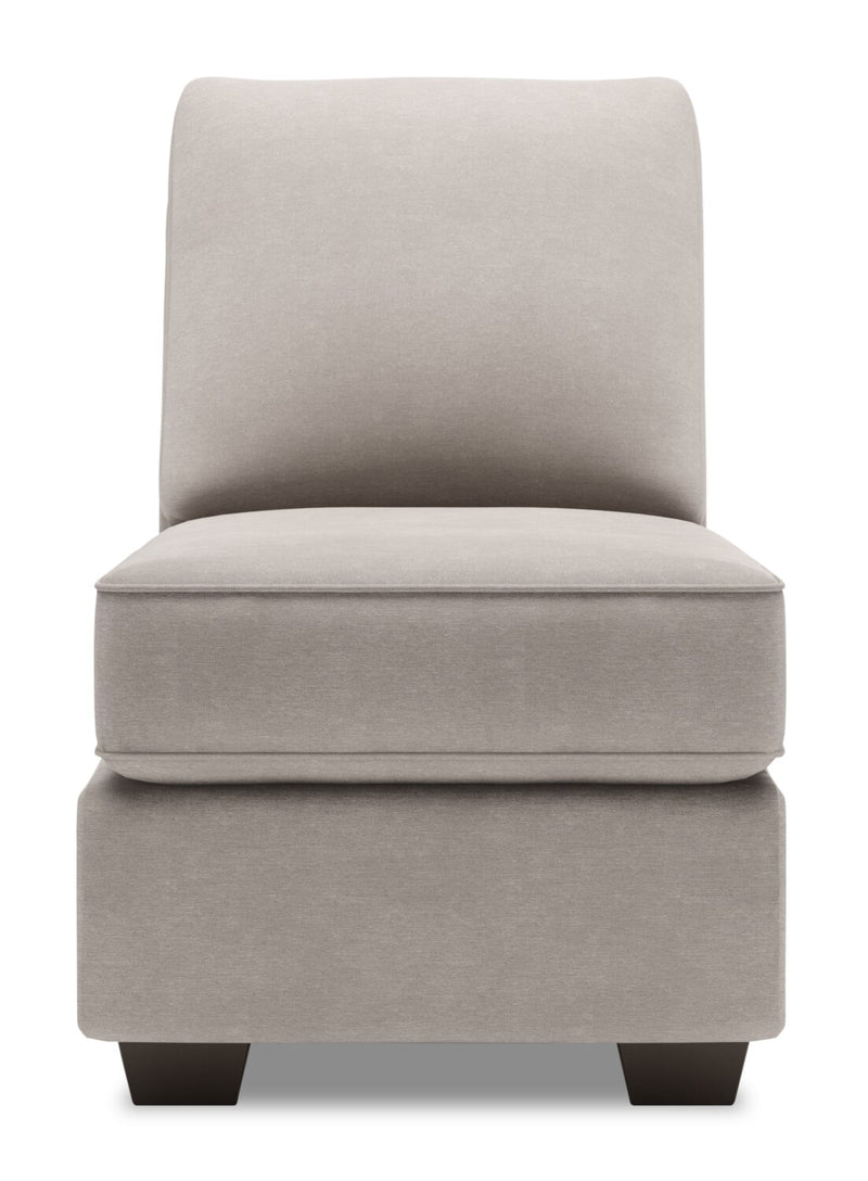Sofa Lab Roll Armless Chair - Pax Slate 